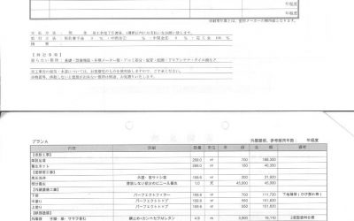 外壁塗装の明瞭見積書