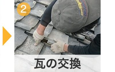 瓦の交換の工程
