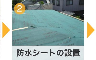 重ね葺き(カバー工法)の工程