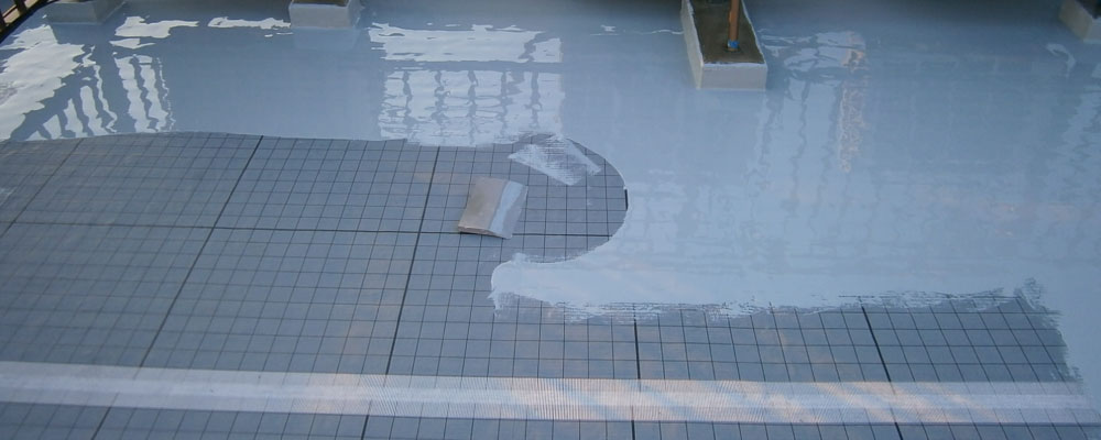 ウレタン防水の通気緩衝工法